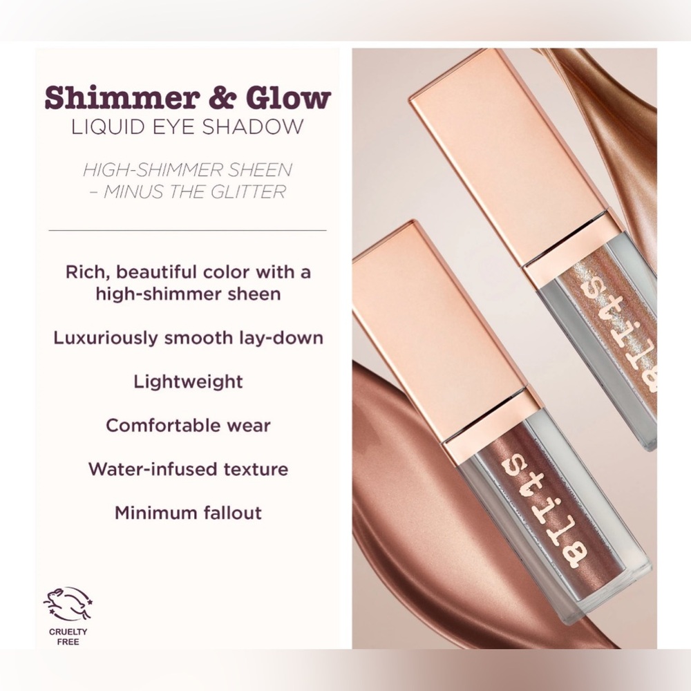 Stila Shimmer and Glow Liquid Eyeshadow-Kitten NIB
